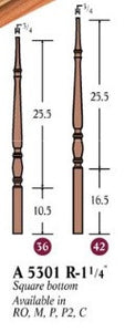 A 5301 R Signature Series 11/4"" Baluster Pin Top